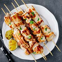 grilled cilantro chicken skewers PTCAW8E
